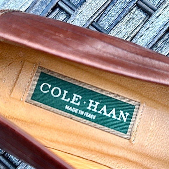 Italian-Made COLE HAAN Mahogany Leather Loafers - Vintage - Picture 10 of 13